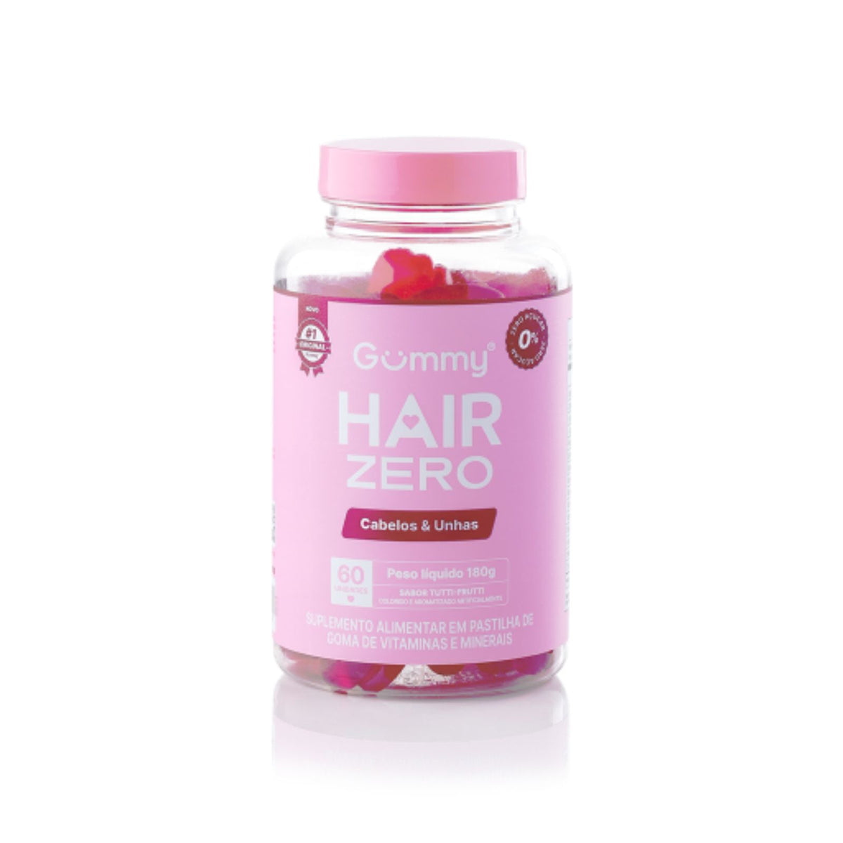 Gummy® Original Hair Zero Açúcar Vitamin Tutti Frutti | 180g