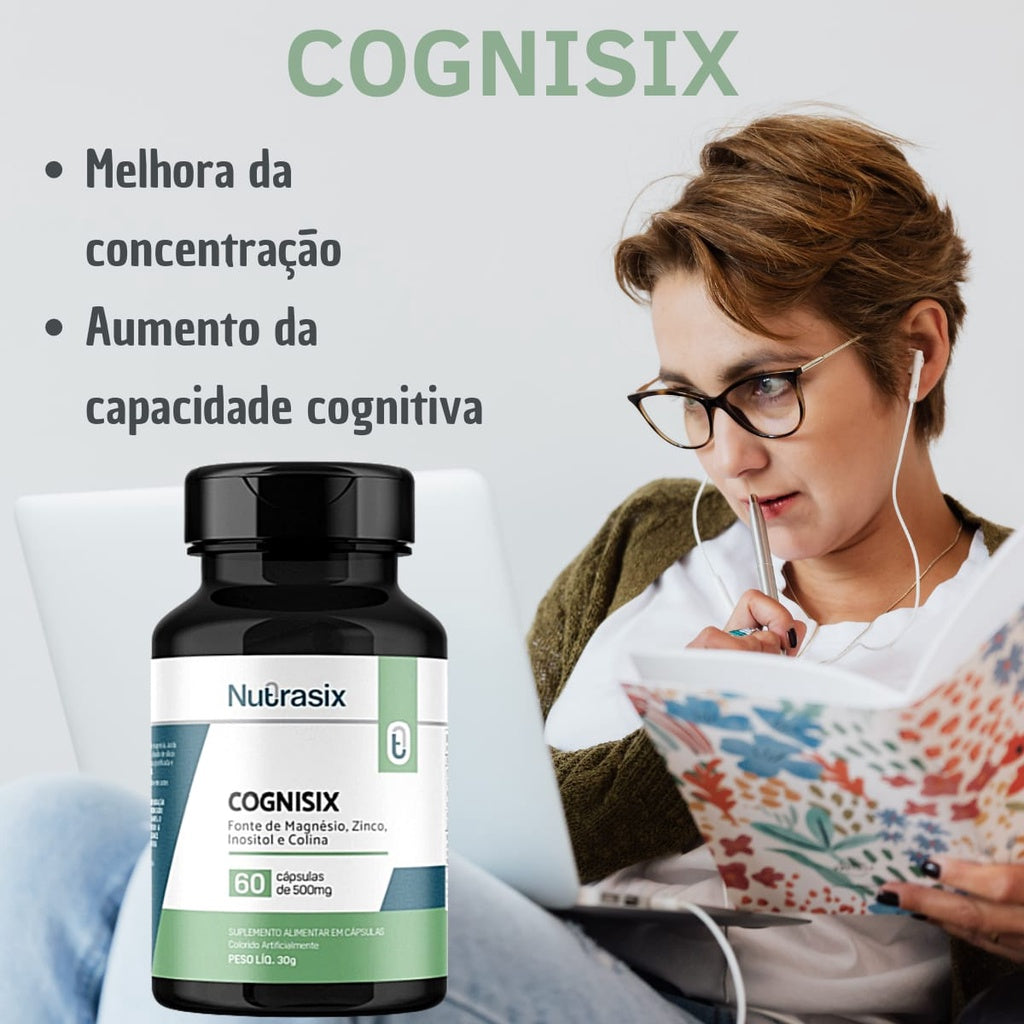 Cognisix Suplemento Em Cápsulas Nutrasix | 60 Cápsulas