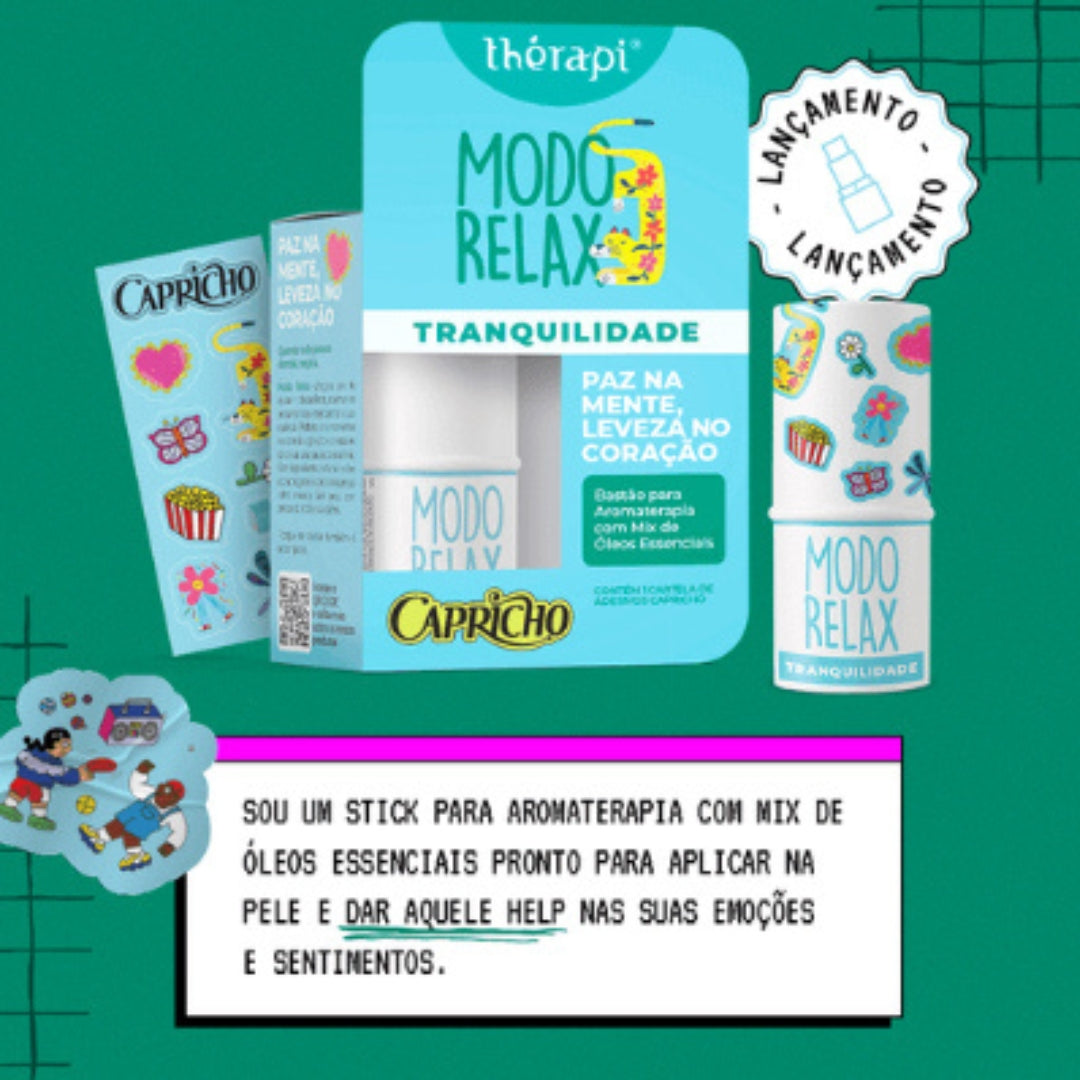 Óleo Essencial em Bastão Modo Relax Tranquilidade Ed. Capricho