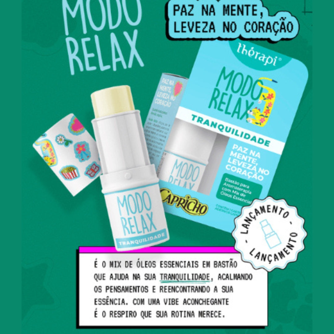 Óleo Essencial em Bastão Modo Relax Tranquilidade Ed. Capricho