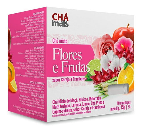 Chá Flores E Frutas Chá Mais - 10 Sachês