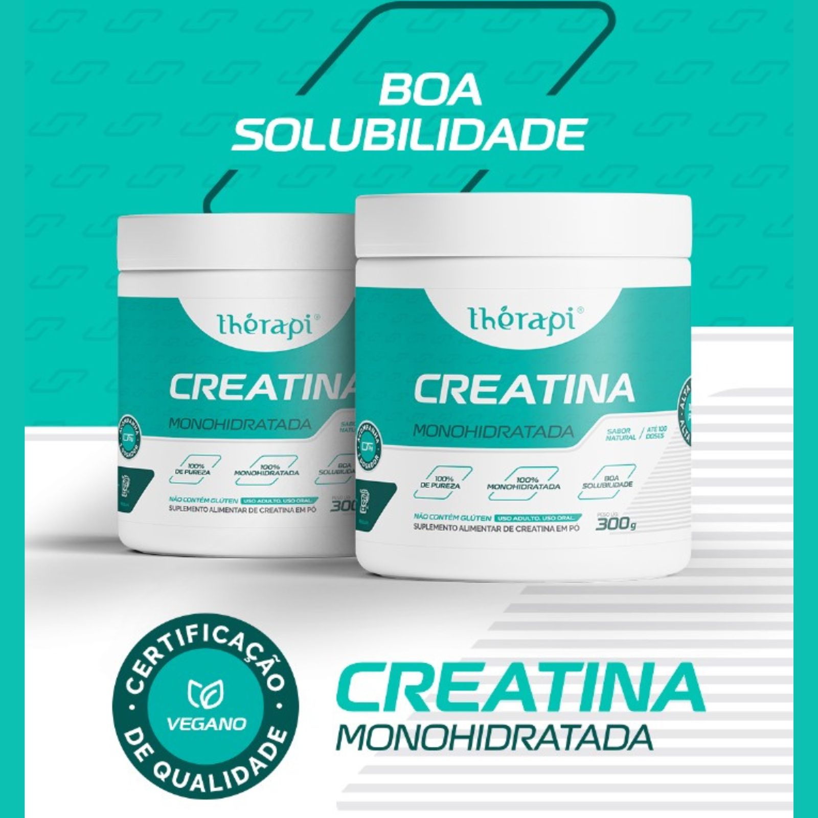 Creatina Monohidratada 100% Pura Thérapi | 300g