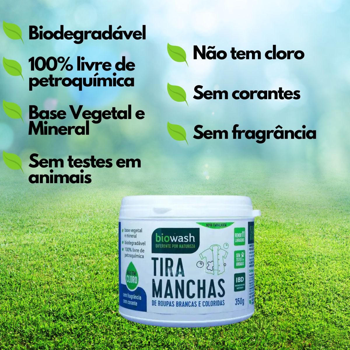 Tira Manchas Biodegradável Biowash | 350g