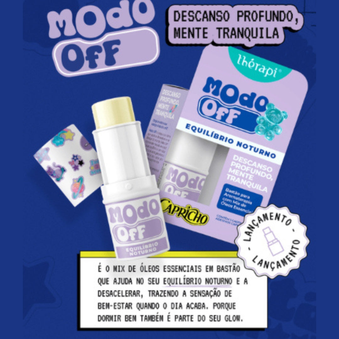 Óleo Essencial em Bastão Modo Off Equilíbrio Noturno Ed. Capricho