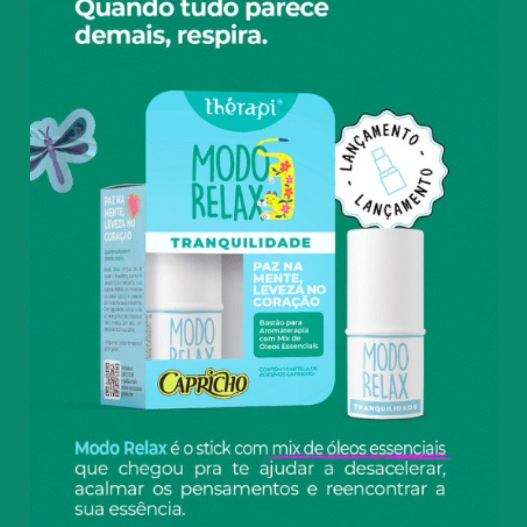 Óleo Essencial em Bastão Modo Relax Tranquilidade Ed. Capricho