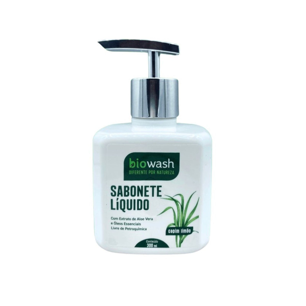 Sabonete Líquido Bio Vegano Capim Limão Biowash | 300ml