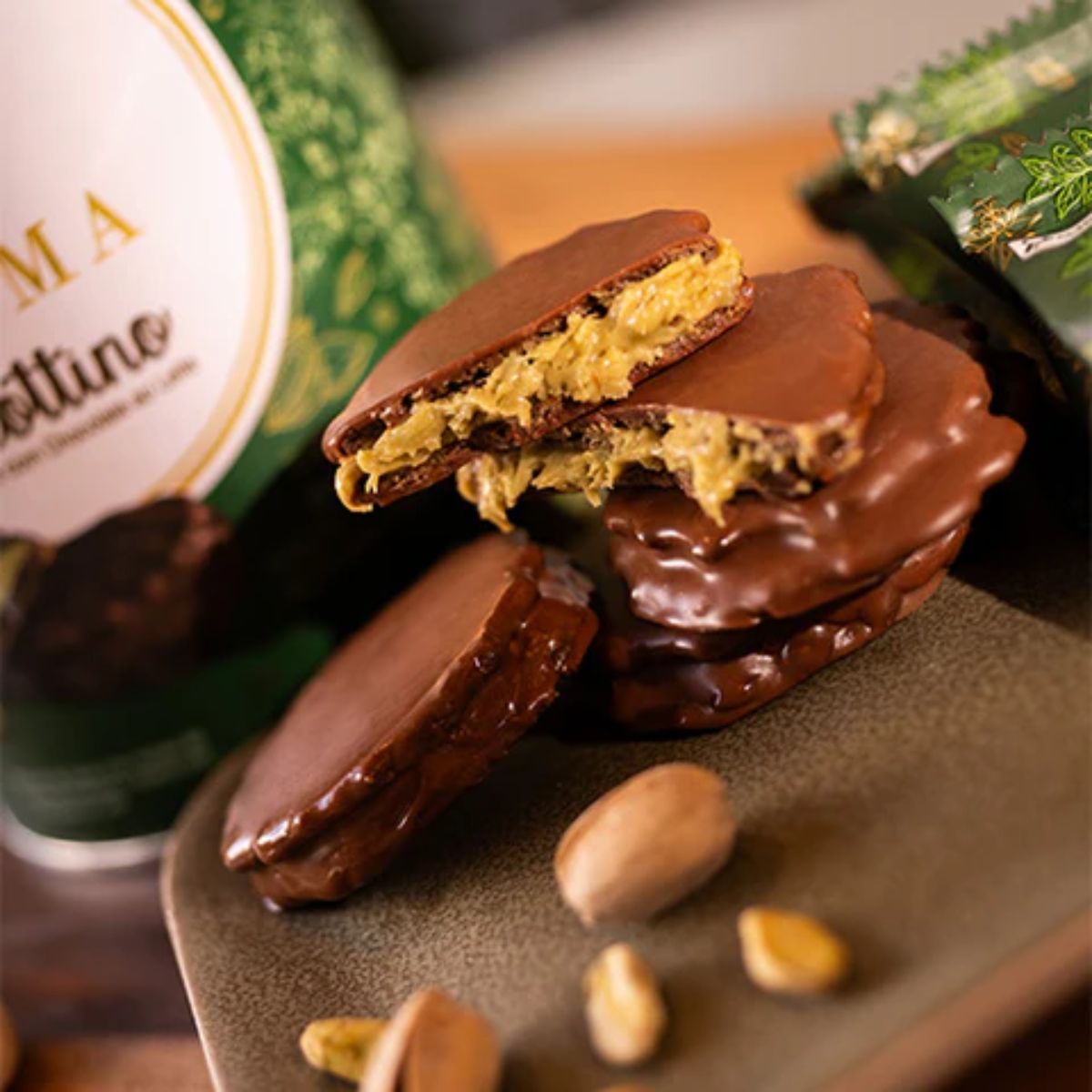 Biscottino Pistache com Chocolate ao Leite Haoma Linha Stevia | 168g