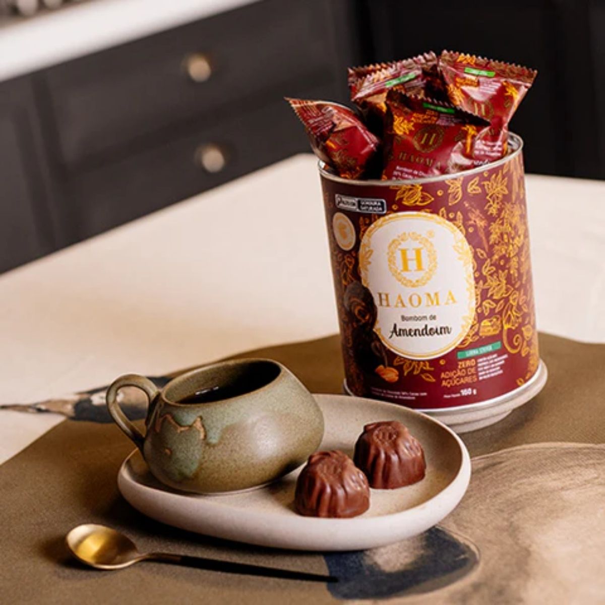Bombom de Amendoim Linha Stevia Zero Açúcar Haoma | 200g