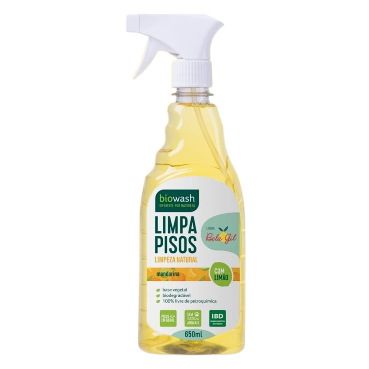 Limpa Pisos Biodegradável Biowash | Linha Bela Gil | 650ml