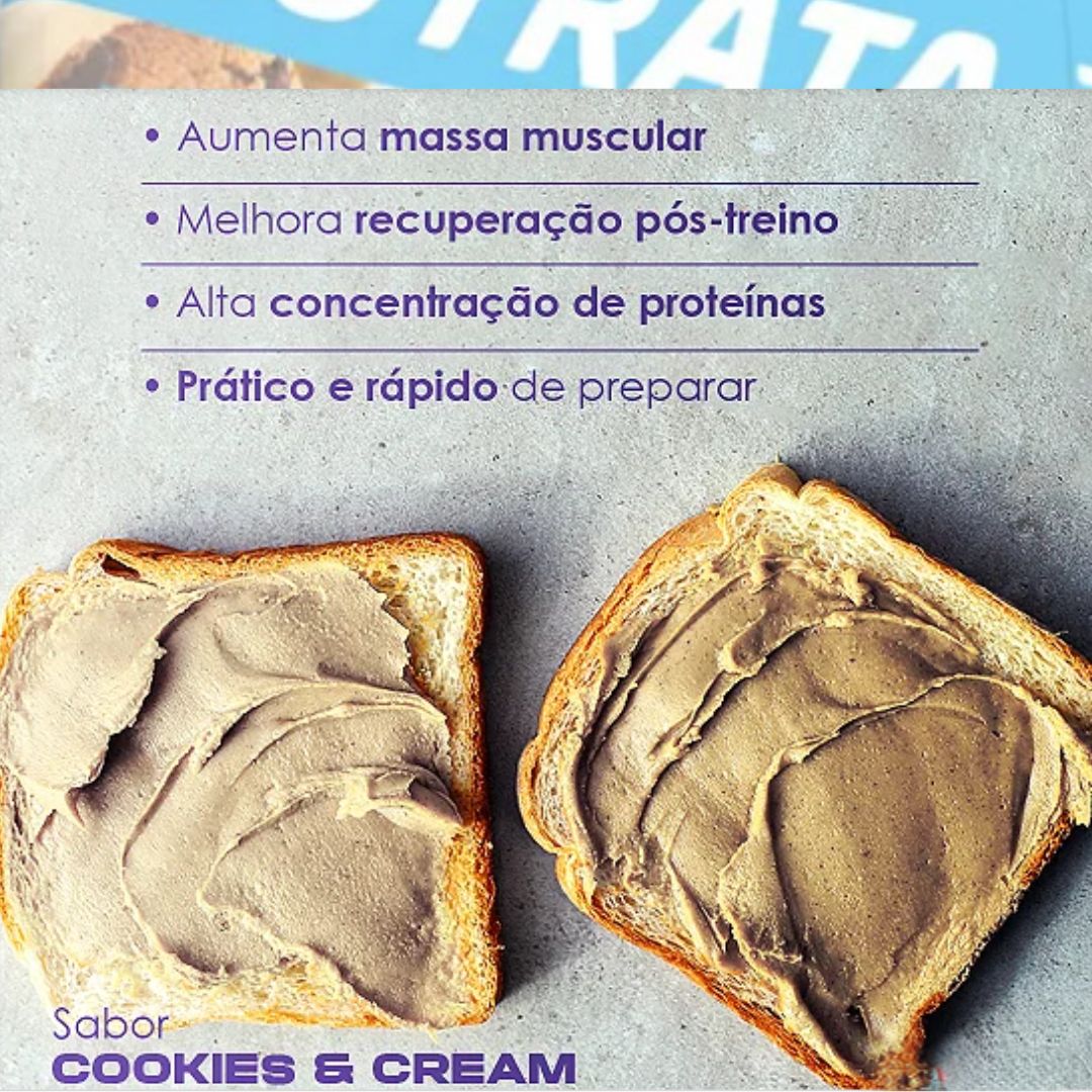 Pasta De Amendoim com Whey Cookies E Cream Nutrata | 600g