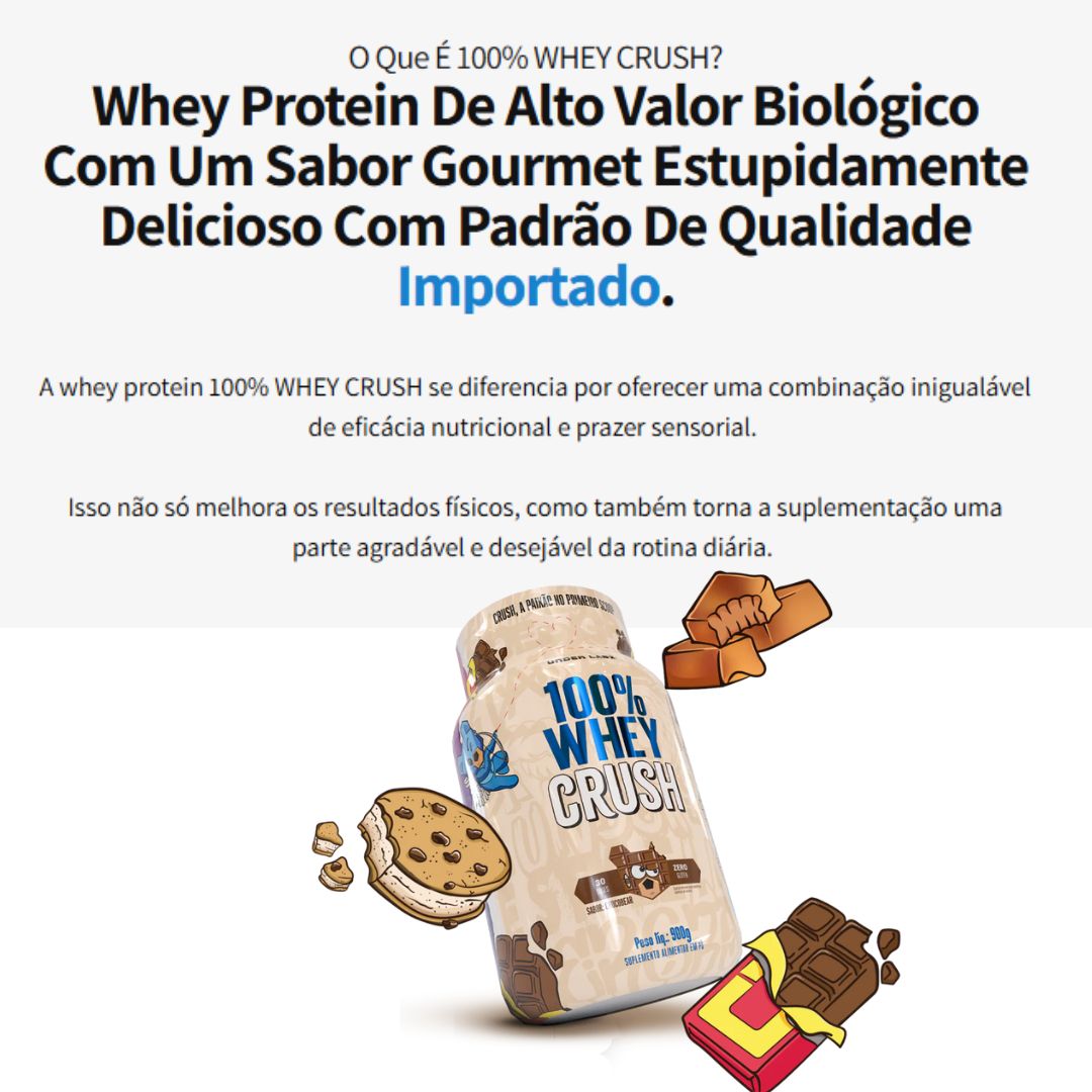 100% Whey Crush Under Labz Sabor Chocobear | 900g