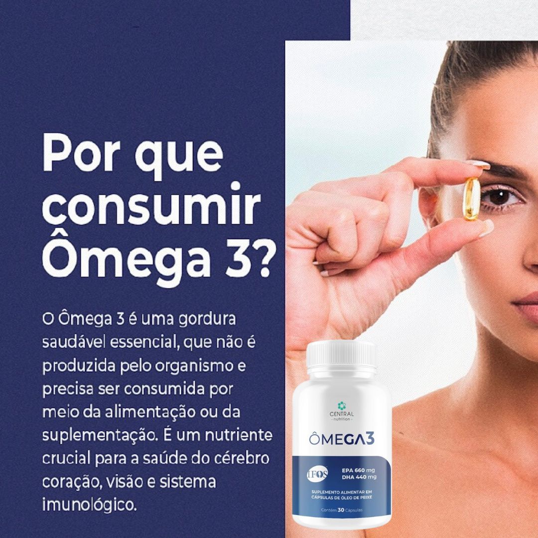 ÔMEGA 3 IFOS™ 660EPA 440DHA Central Nutrition | 120 cápsulas