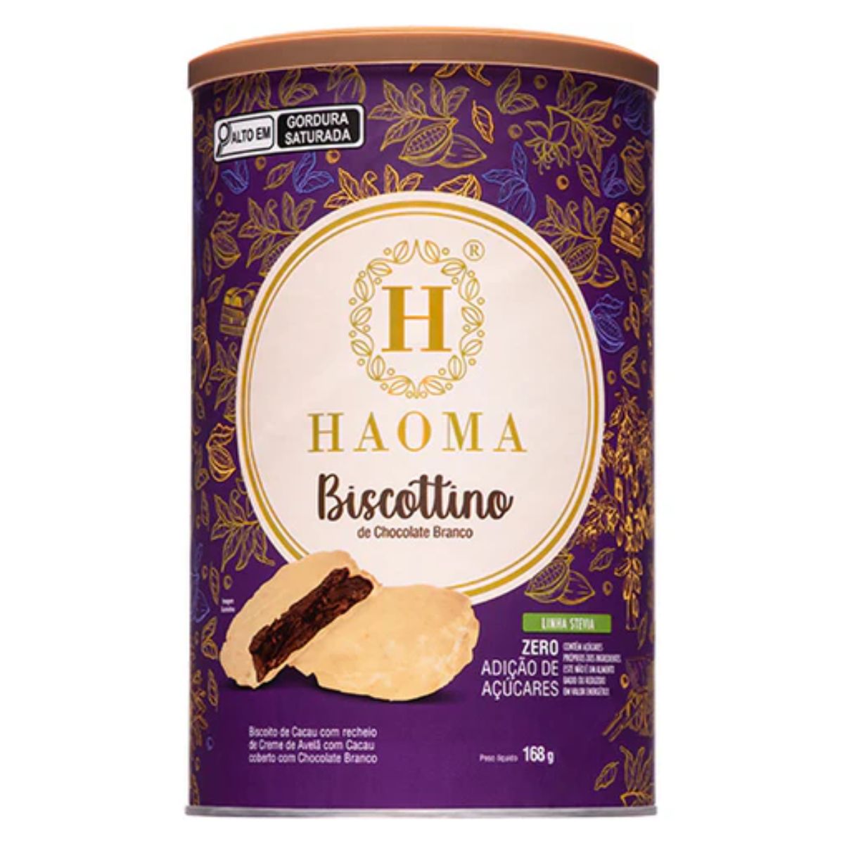 Biscottino de Chocolate Branco Haoma Linha Stevia | 168g