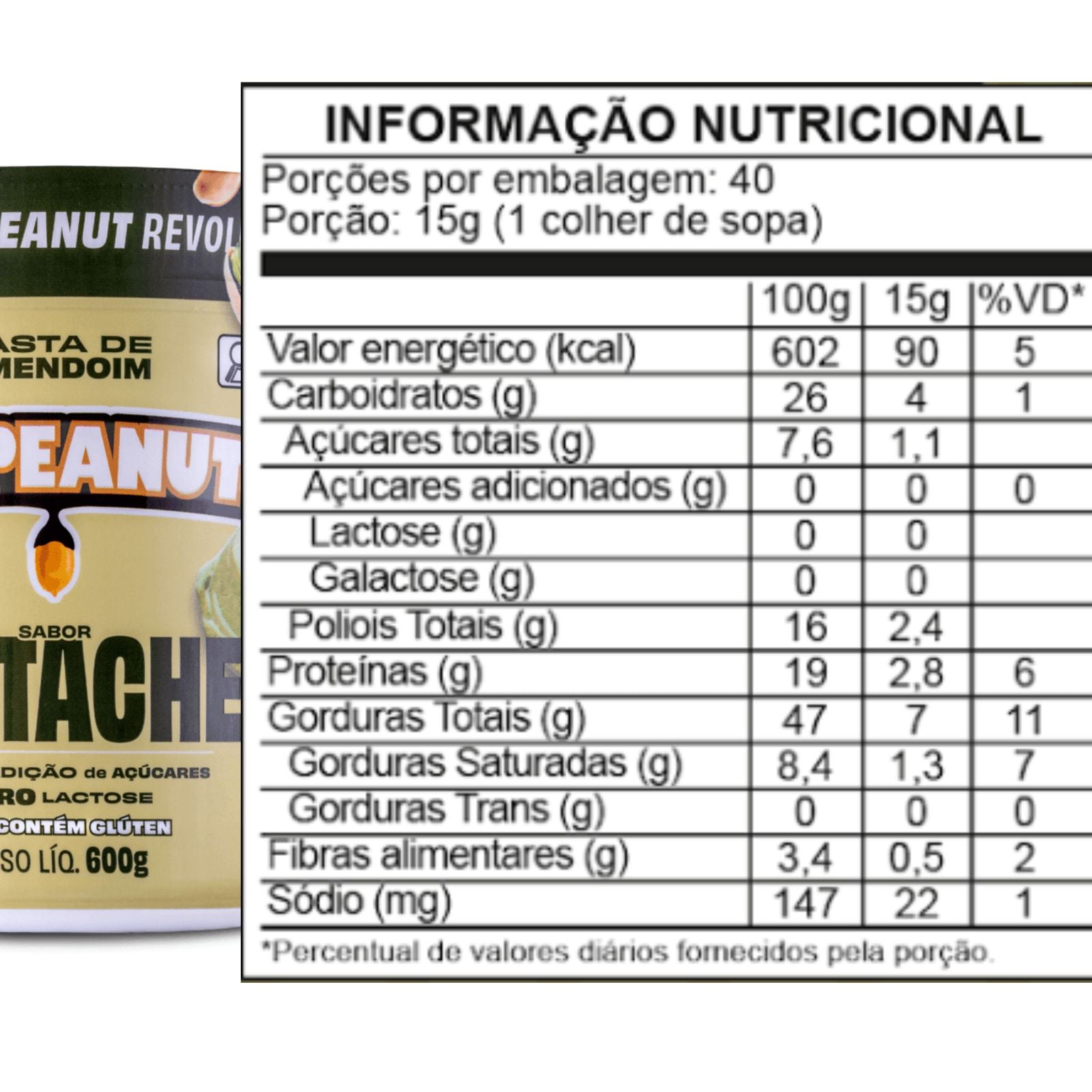 Pasta de amendoim sabor Pistache Dr. Peanut | 600g