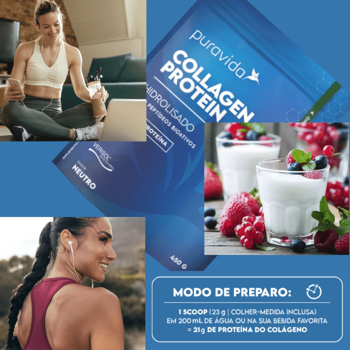 Collagen Protein Puravida Neutro | 450g