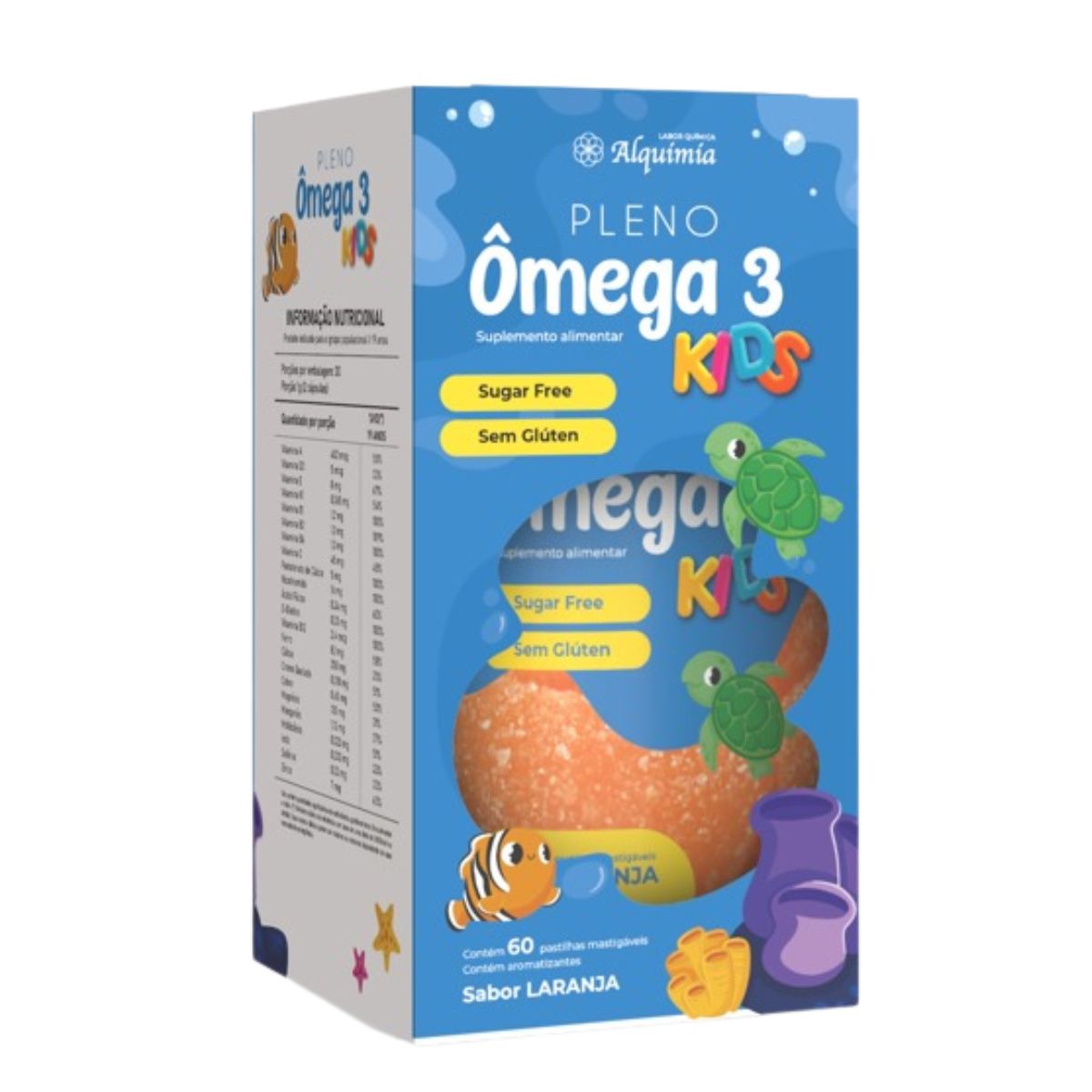 Pleno Ômega 3 Kids Peixinhos Sabor Laranja | 30 gomas