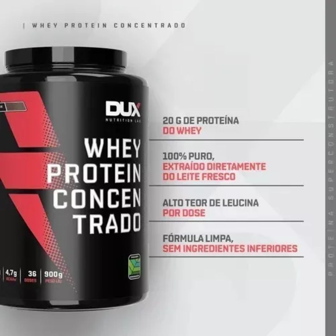 Whey Protein Concentrado Dux Human Health Baunilha | 900g