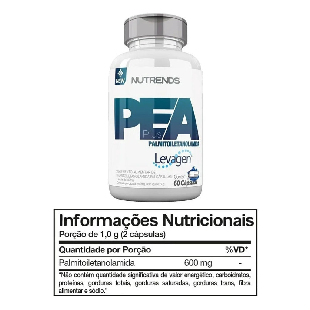 Pea Plus Palmitoiletanolamida Levagen 600mg Nutrends | 60 cápsulas