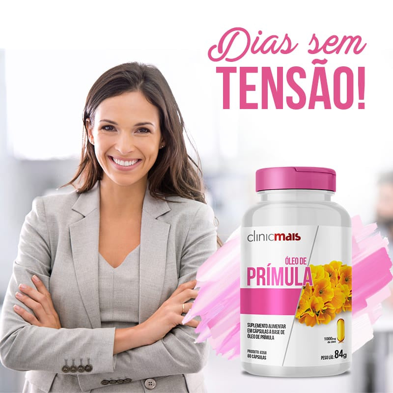 Óleo De Prímula 1000mg Clinicmais | 60 cápsulas