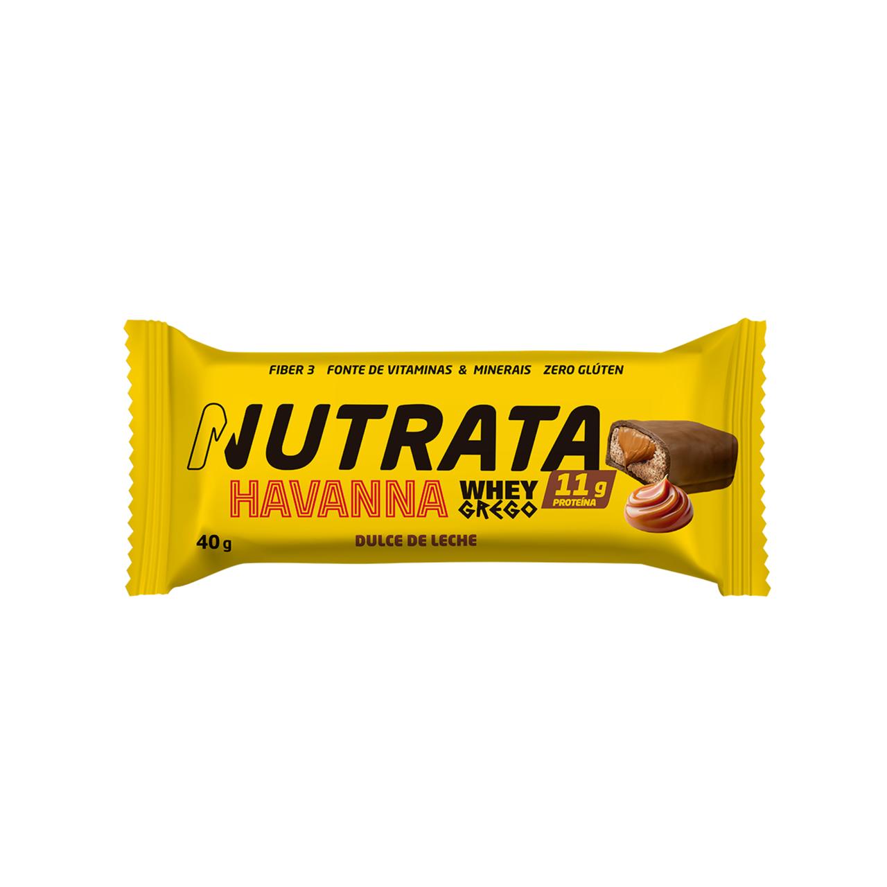 Barra Whey Grego Havanna Doce de Leite Nutrata | 12x40g