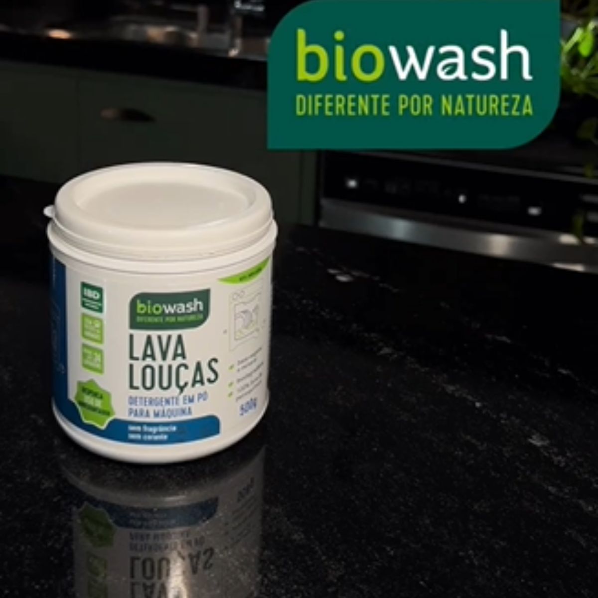 Kit 2x Detergente Máquina De Lavar Louça Biodegradável 500g