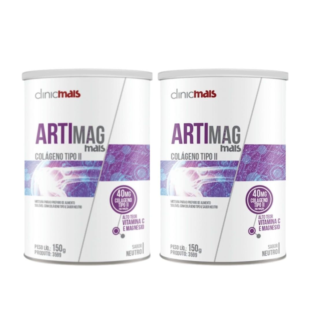 Kit | 2x Artimag Colágeno Tipo 2 Neutro ClinicMais | 150g