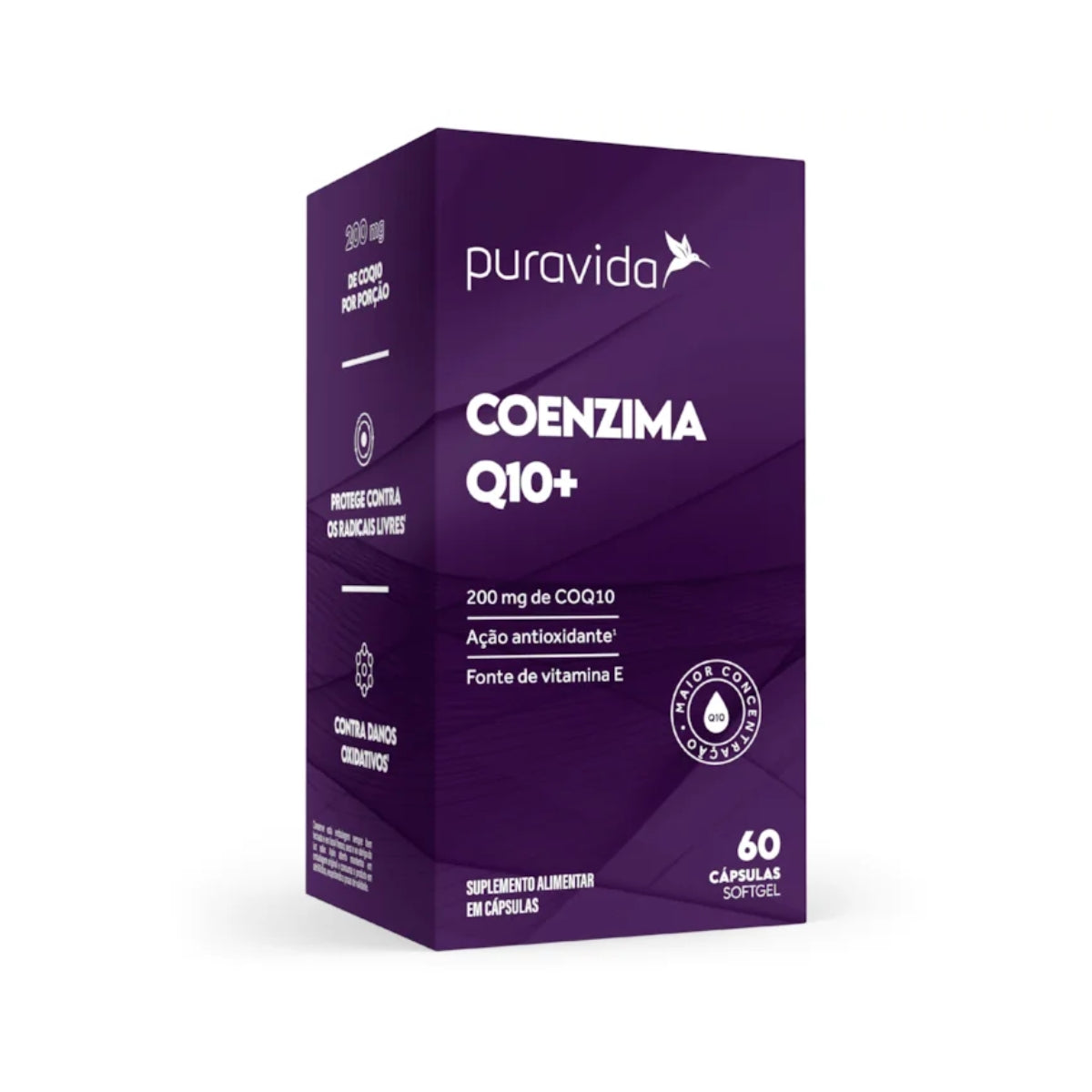 Coenzima Q10+ 200mg Puravida | 60 cápsulas