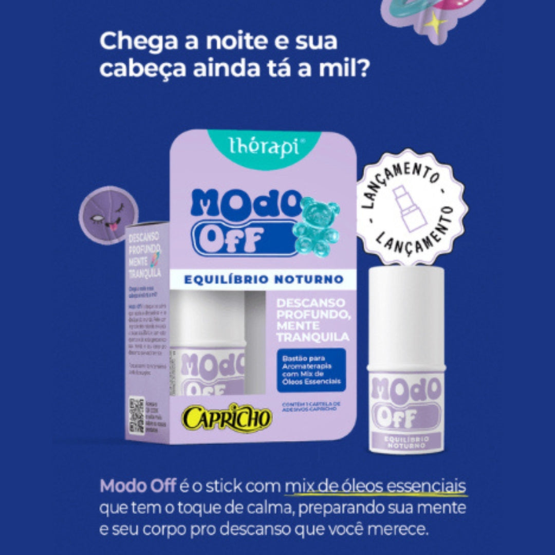 Óleo Essencial em Bastão Modo Off Equilíbrio Noturno Ed. Capricho
