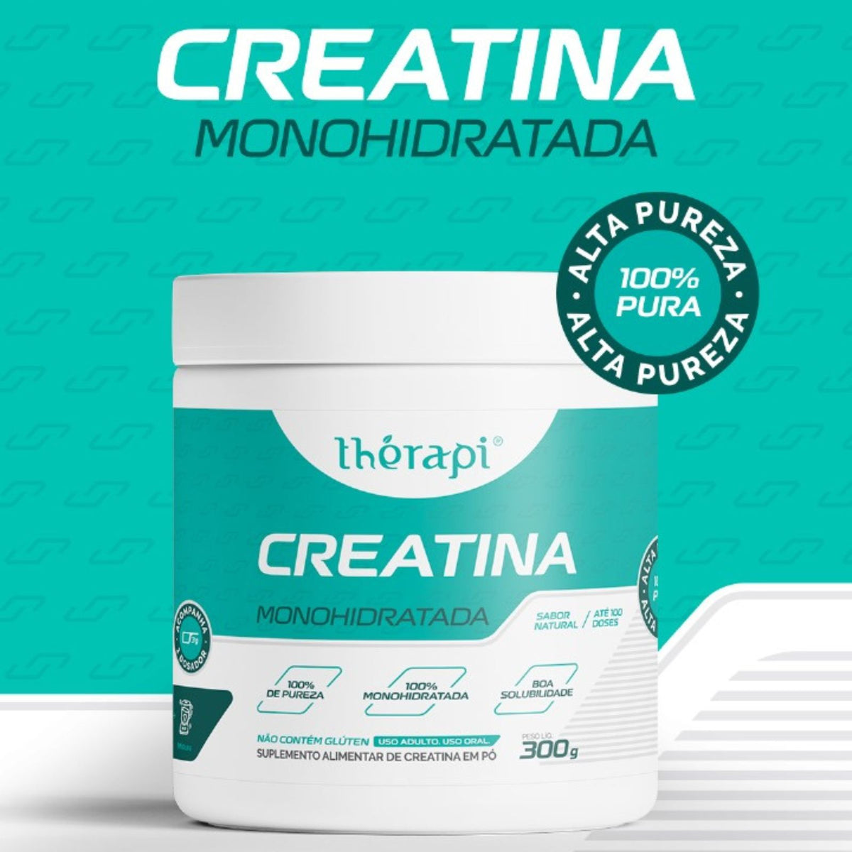 Kit 3x Creatina Monohidratada 100% Pura Thérapi | 300g