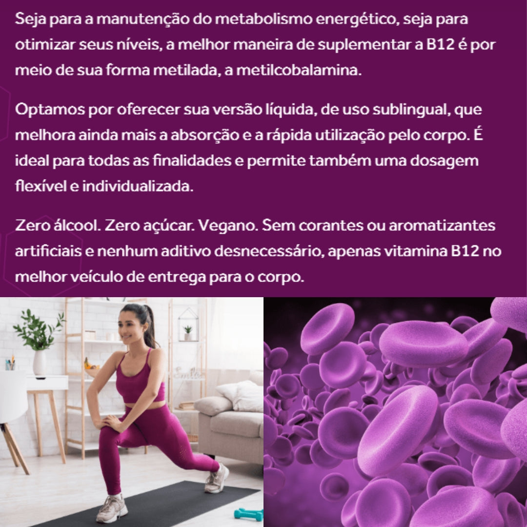 Bio Vitamina B12+ Sabor Frutas Vermelhas Puravida | 20ml