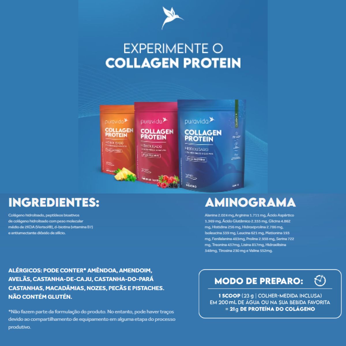 Collagen Protein Puravida Neutro | 450g