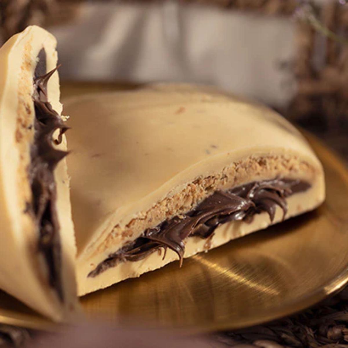 Coração de Chocolate Recheado com Avelã e Paçoca Haoma | 320g
