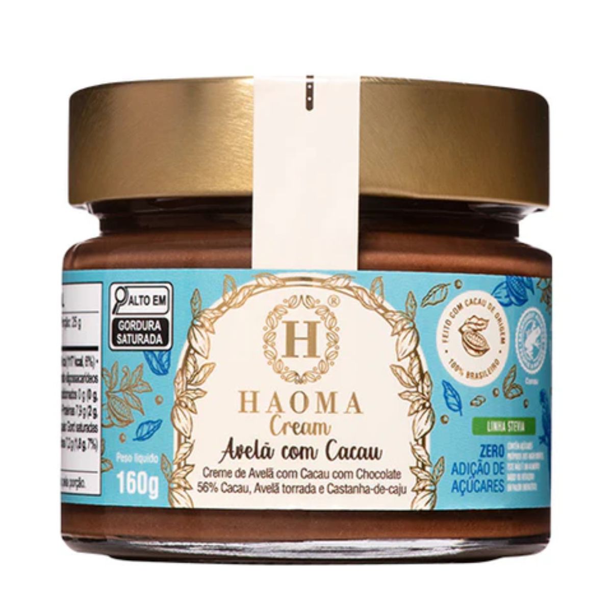 Haoma Cream Creme com Stevia Avelã com Cacau | 160g