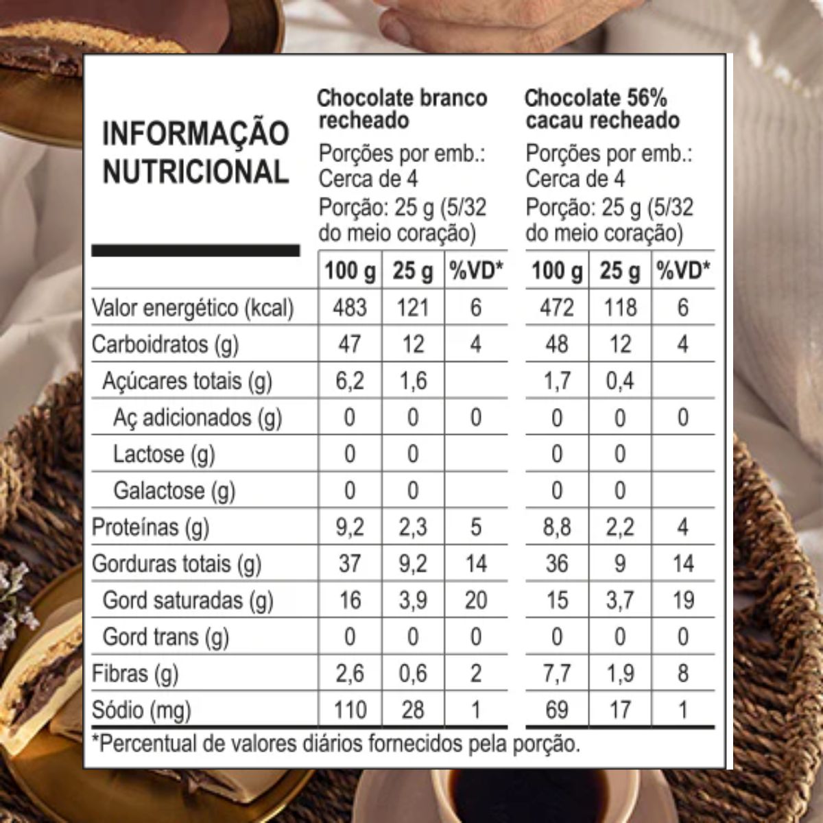 Coração de Chocolate Recheado com Avelã e Paçoca Haoma | 320g