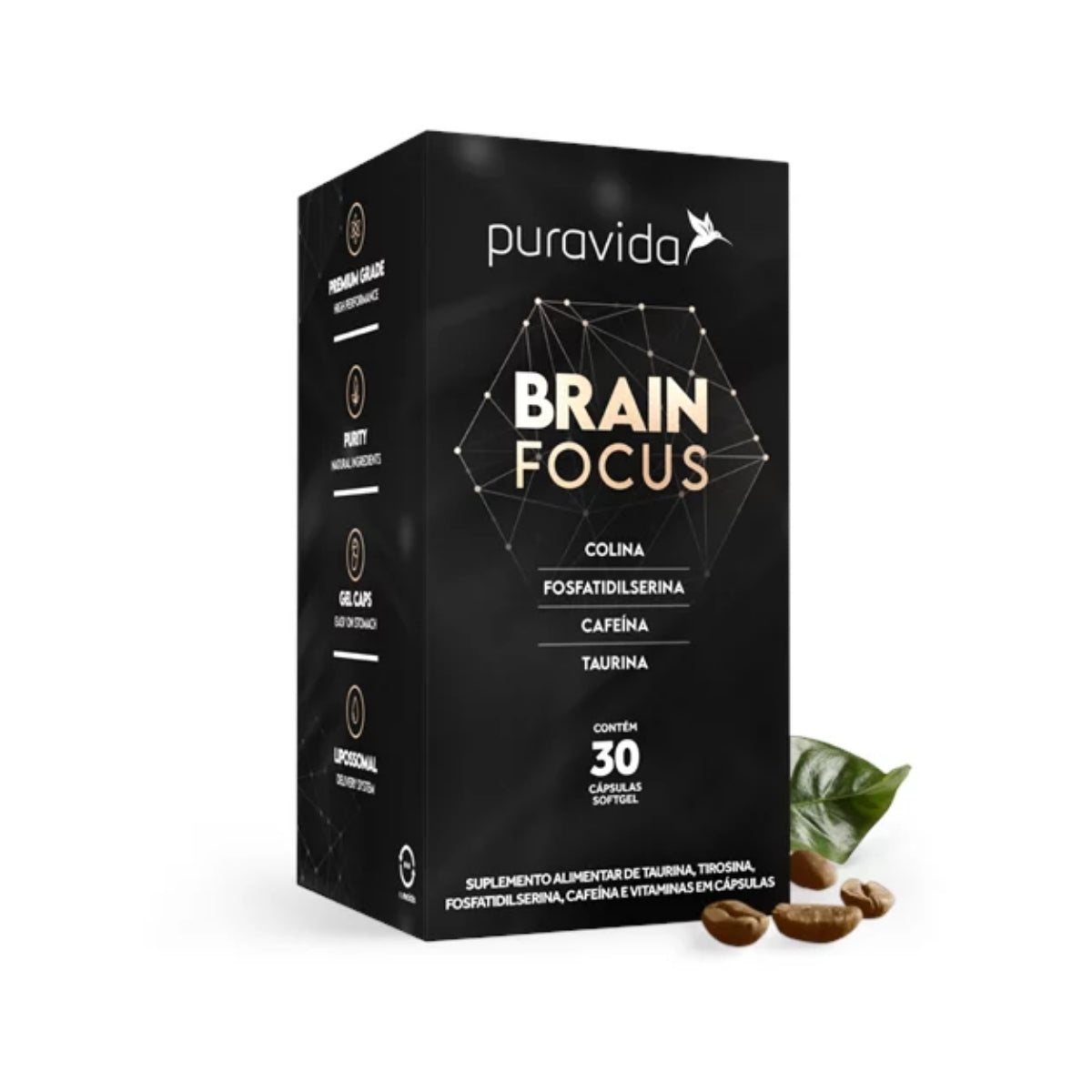 Brain Focus Puravida | 30 cápsulas