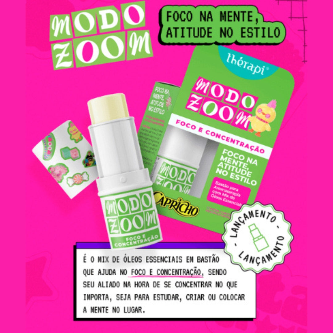 Óleo Essencial em Bastão Modo Zoom Foco e Concentração Ed. Capricho