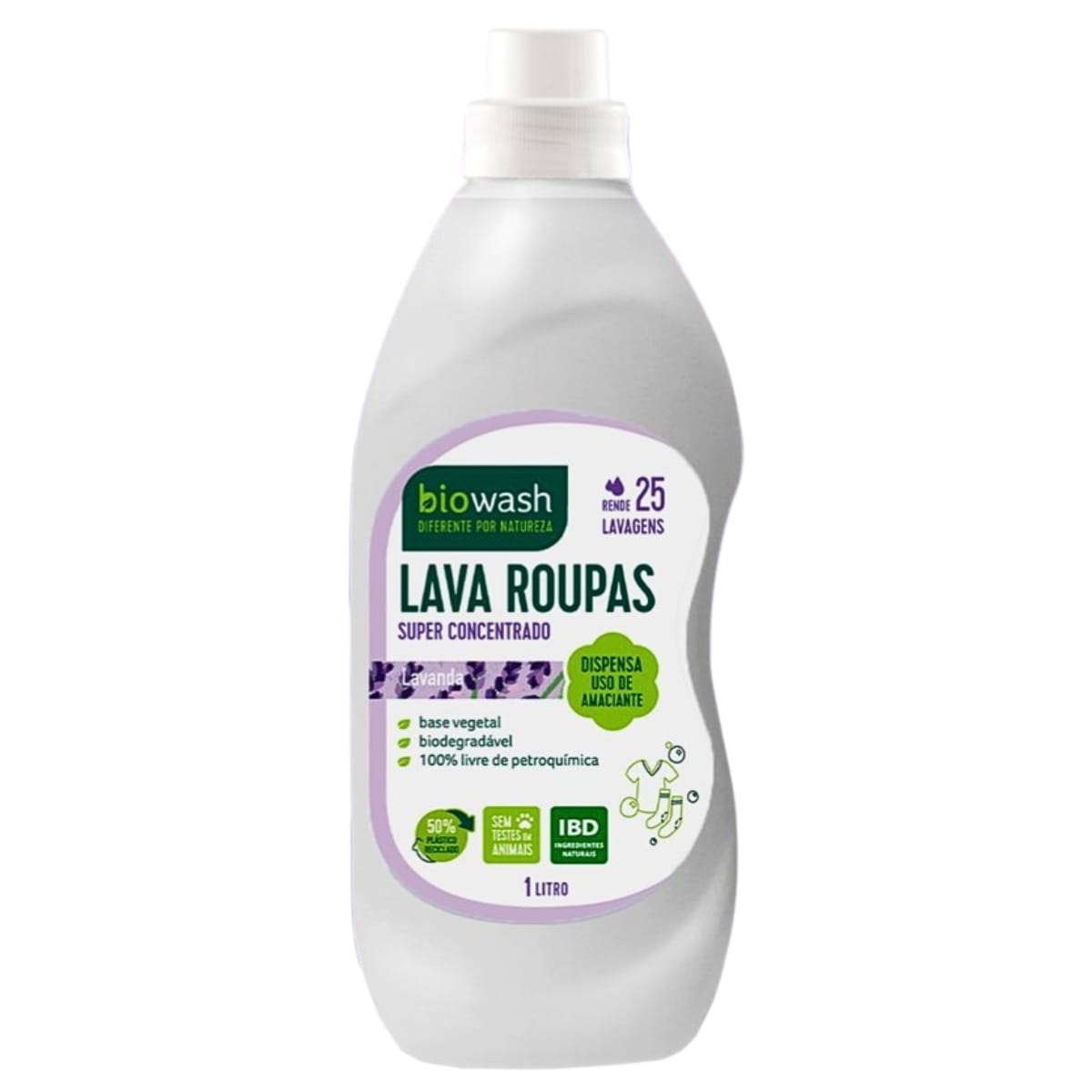 Lava Roupas Lavanda Biodegradável Biowash | 1 Litro