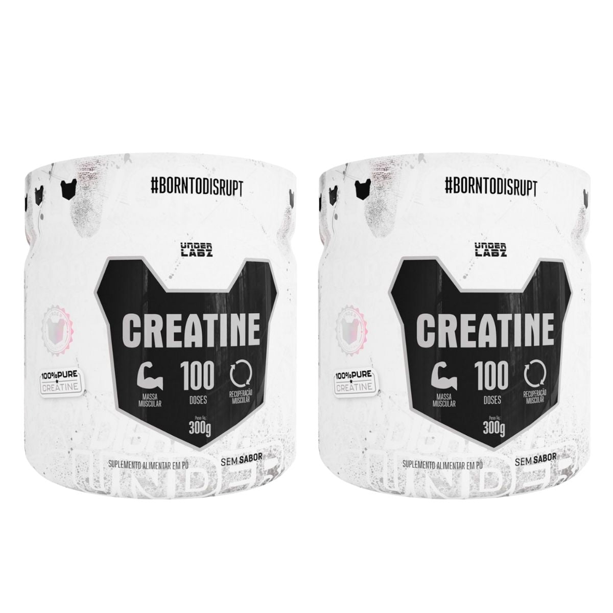 Kit 2x Creatina Pura Monohidratada Under Labz | 300g