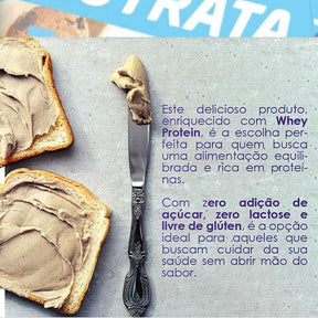 Pasta De Amendoim com Whey Cookies E Cream Nutrata | 600g