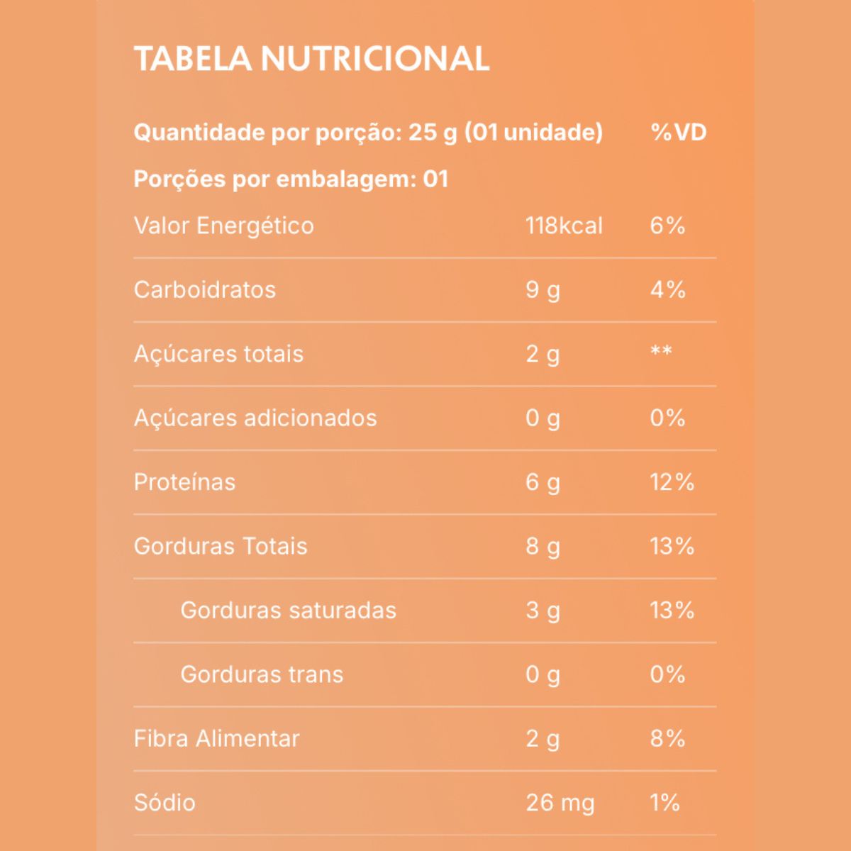 Barrinha True Crunch Pro Chocolate Branco com Amendoim | Unitário 25 g
