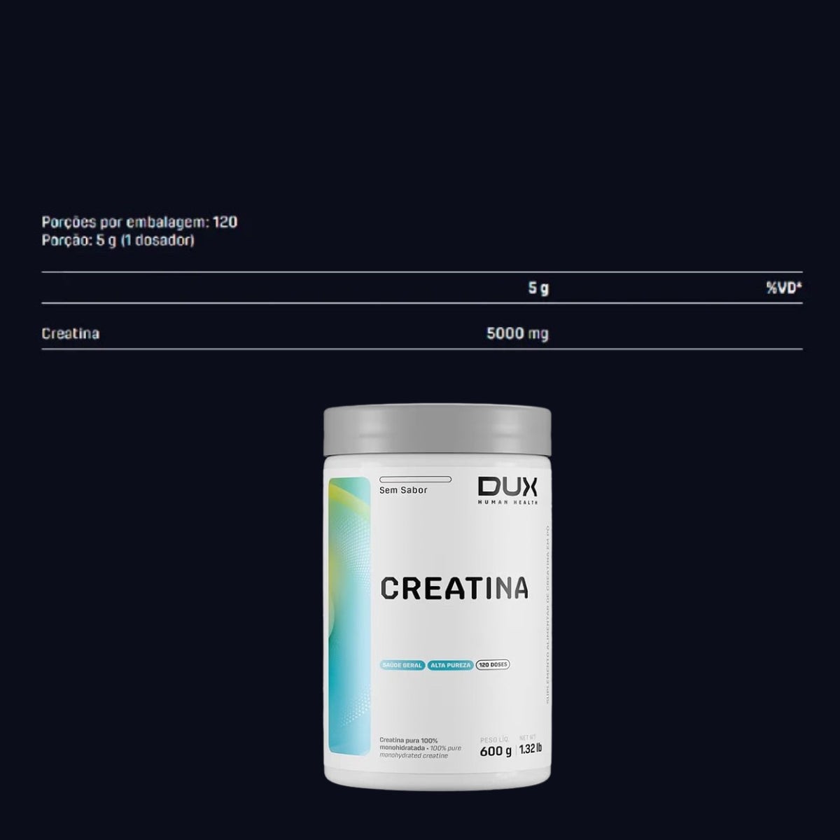 Creatina Monohidratada Dux | 600g
