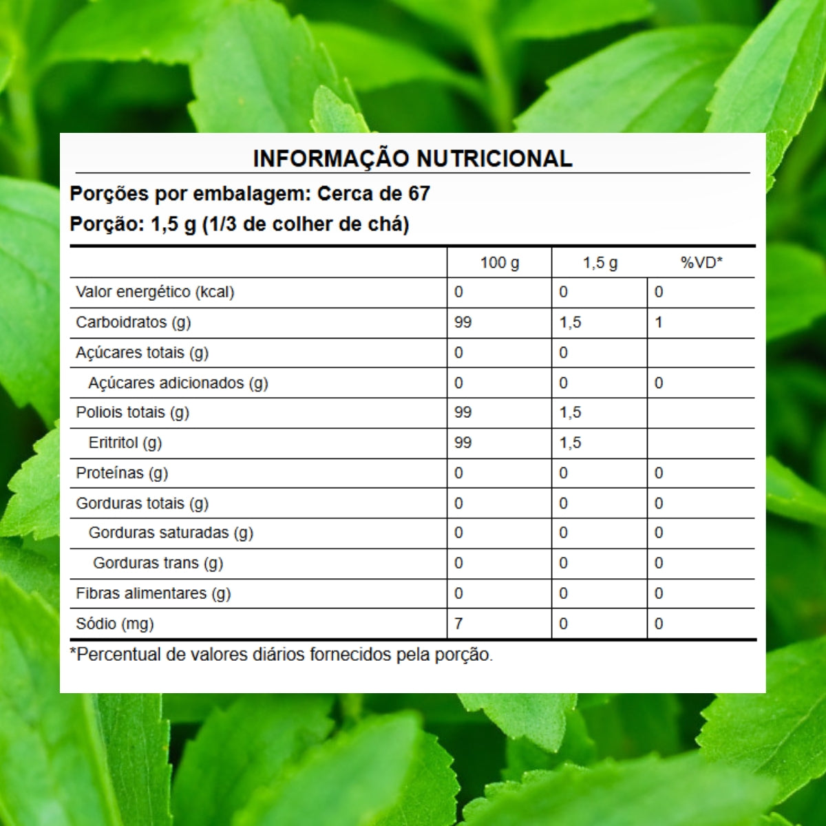Adoçante Zero Puravida | 100g