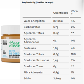 Pasta de Castanha de Caju Leite de Coco Eat Clean | 160g