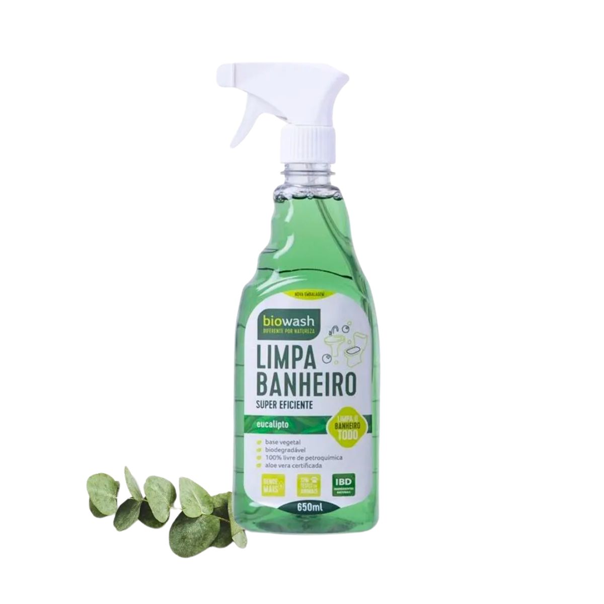 Limpa Banheiro Biodegradável Eucalipto Biowash | 650ml