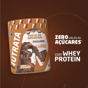 Pasta De Amendoim com Whey Brownie Nutrata | 600g