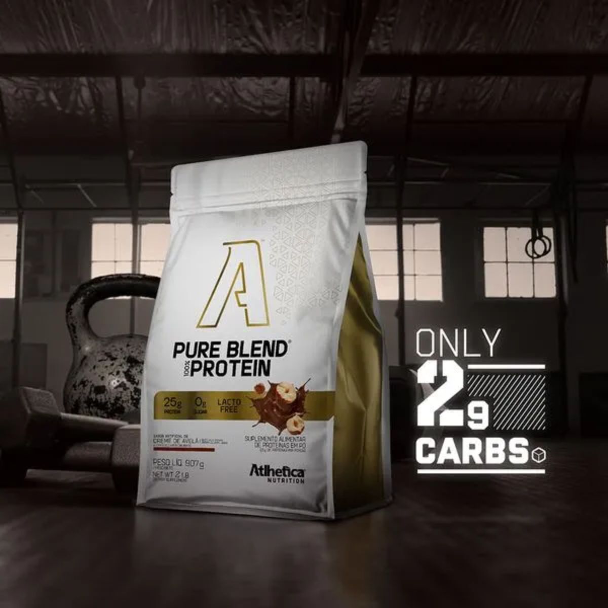 Pure Blend 100% Protein Atlhetica Nutrition Creme de Avelã | 907g