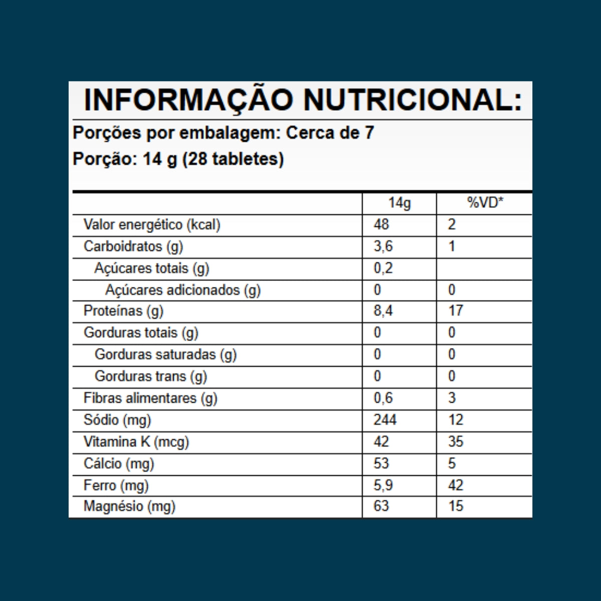 Spirulina Orgânica Puravida | 100g