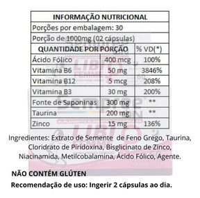 Libi Femme Feno Grego com Vitaminas e Minerais | 60 Caps