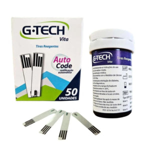 Tiras Reagentes Medir Glicose G-Tech Vita | 50 unidades