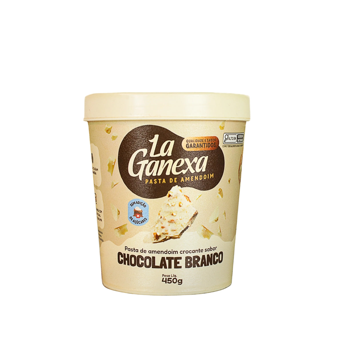 Pasta de Amendoim Chocolate Branco La Ganexa | 450g